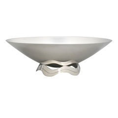 Modernist Tiffany Sterling Silver Wave Bowl