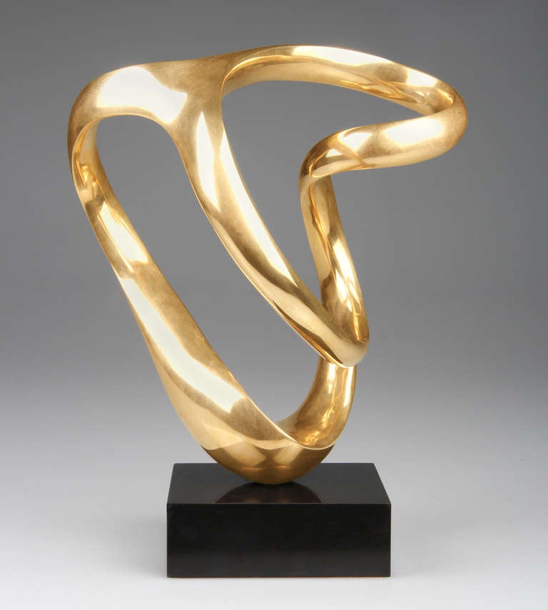 Undulating Bronze Sculpture by Kieff In Excellent Condition In Chicago, IL