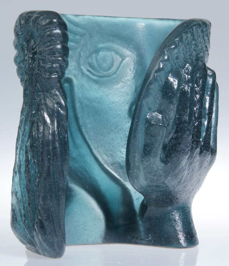 20th Century Daum Pate de Verre Glass Sculpture