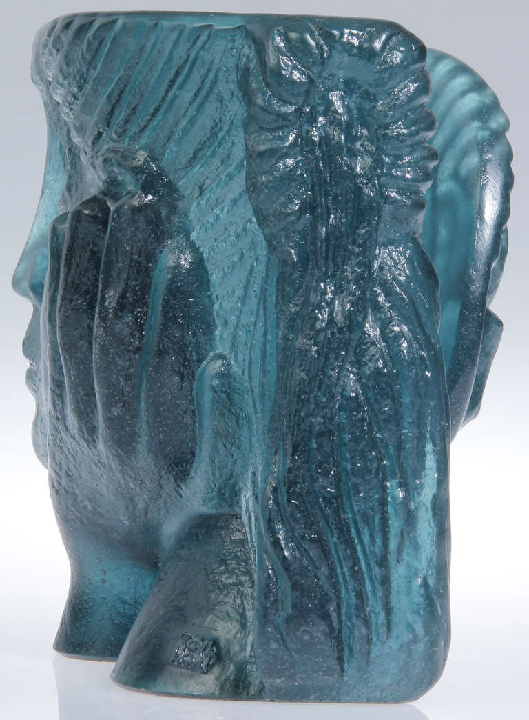 Daum Pate de Verre Glass Sculpture 1