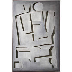Large Painted Construction "Grey Man" by Tristan Meinecke