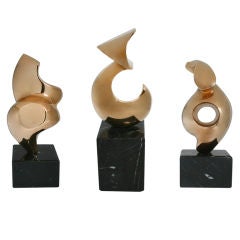 Collection of Bronze Modernist Sculptures by Kieff