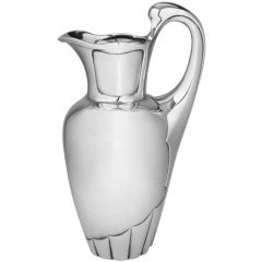 Art Nouveau Sterling Silver "Bat"  Pitcher by Bernard Hertz