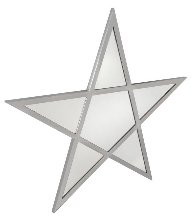 Polished Iron Star Mirror