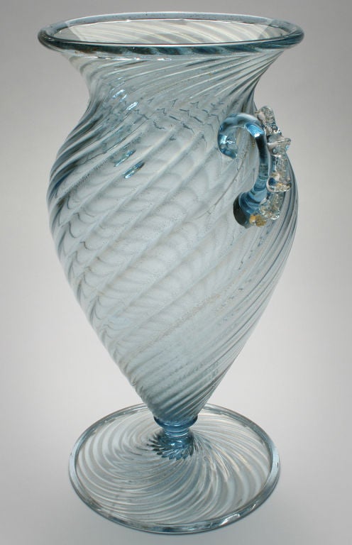 Mid-20th Century Beautiful Venetian Classic Glass Vase For Sale