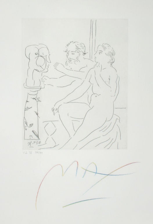Peter Max Homage to Picasso Volume II numbers  5-8 2
