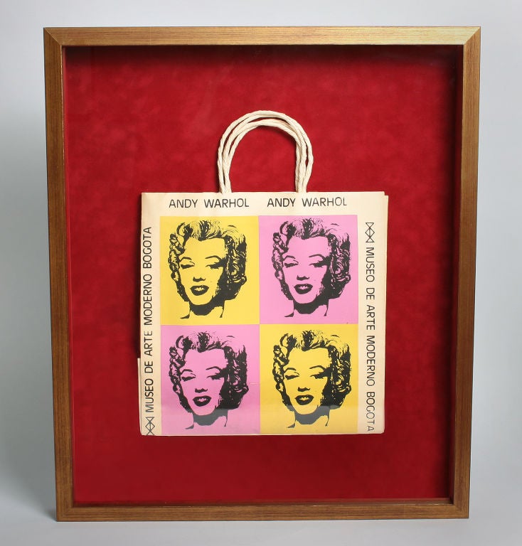 This is a souvenier from the Andy Warhol exhibtion at the Museo de Arte Moderno in Bogota, Columbia.