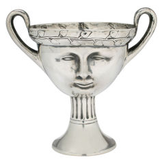Modernist Sterling Figural Loving Cup