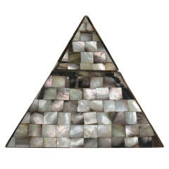 Pyramidal Mother of Pearl Box