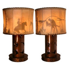 Vintage Roy Rogers Cowboy Lamps
