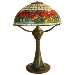 Tiffany  Studios Poinsettia Lamp
