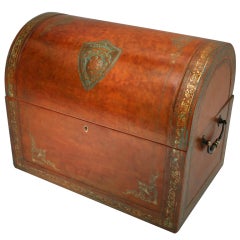 Italian Hand Tooled  Leather Chest