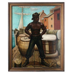 African American Dock Worker by Samuel Countee