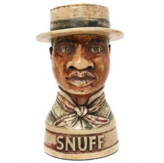 Antique Ivory  Americana Snuff Box