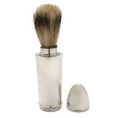 Used Sterling Silver Bullet  Shaped Shaving  Brush