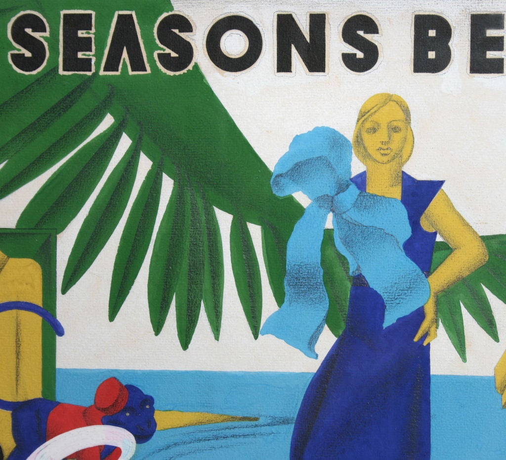 Original Art Deco  Advertising Art