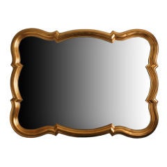 Stylish Gold Gilt Carved Wood MIrror