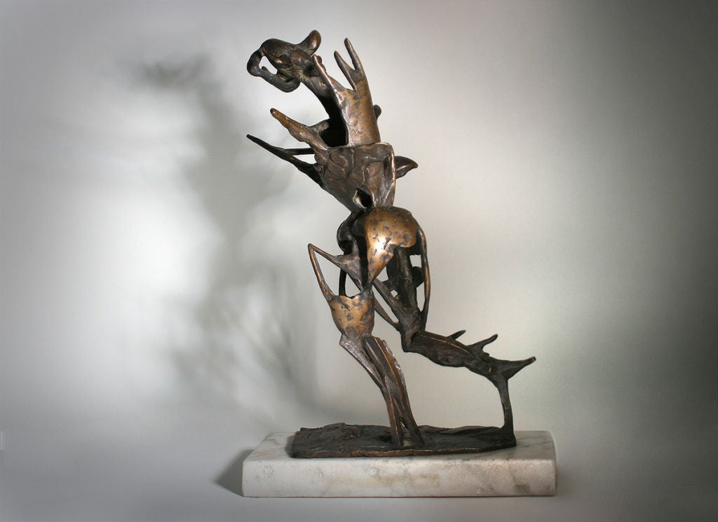 Early Bronze Sculpture by Abbott Pattison For Sale 1
