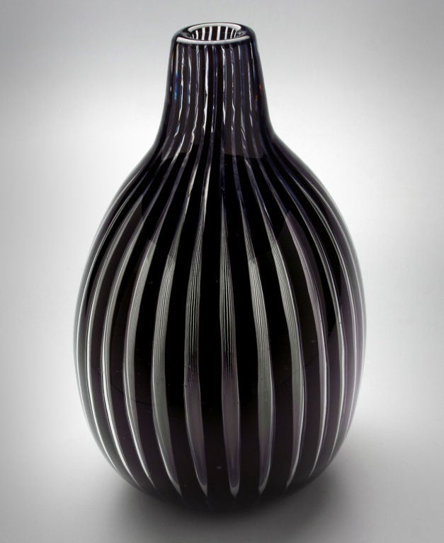 This is striking  Ariel vase has a beautiful form and was  designed by Edwin Ohrstrom for Orrefors.