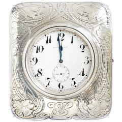 Unusual Black Starr & Frost Sterling 8-Day Clock
