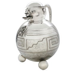 Figural Sterling Silver Covered Pitcher