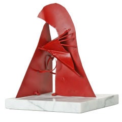 Modernist Steel Sculpture by Abbott Pattison Modernist Steel Sculpture by Abbott Pattison