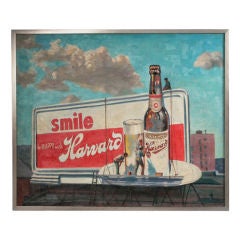 Harvard Beer Billboard Painting