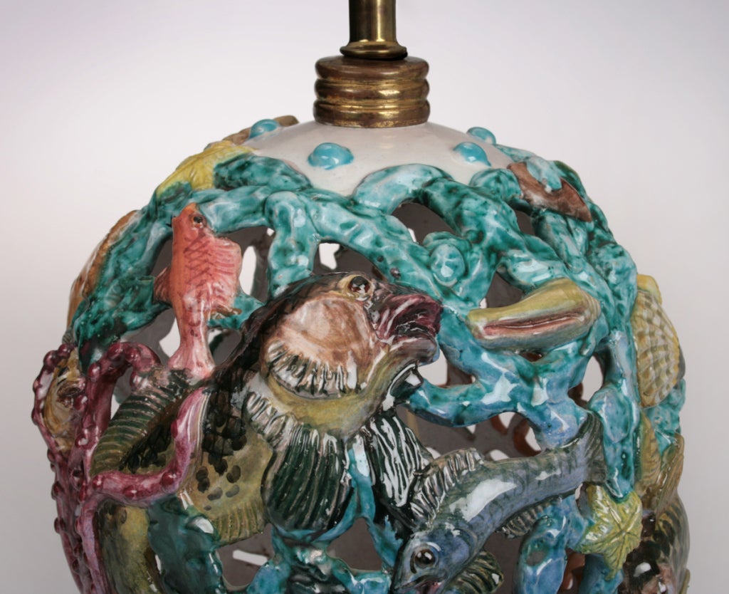Whimsical Sea Creatures  Lamp In Excellent Condition In Chicago, IL