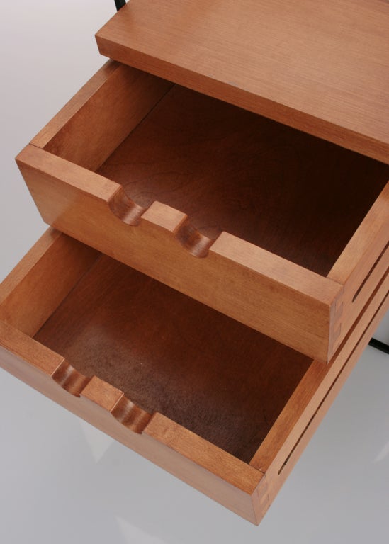 Wood Unusual Two Drawer Widdicomb Box