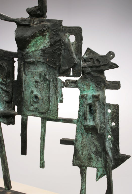 Mid-20th Century Abbott Pattison Modernist Bronze Sculpture - 