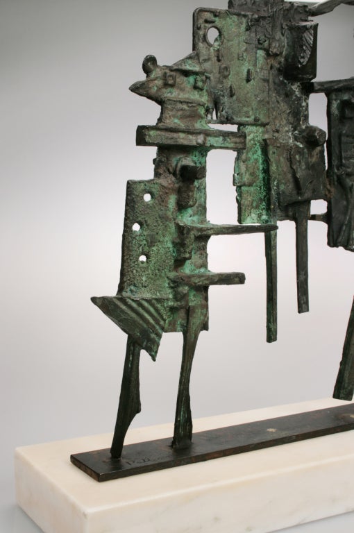 Marble Abbott Pattison Modernist Bronze Sculpture - 