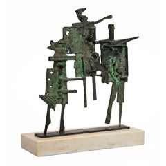 Abbott Pattison Modernist Bronze Sculpture - "Flight"
