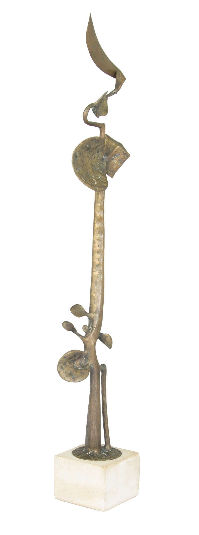 American Bronze Abstract Sculpture by Clyde Ball