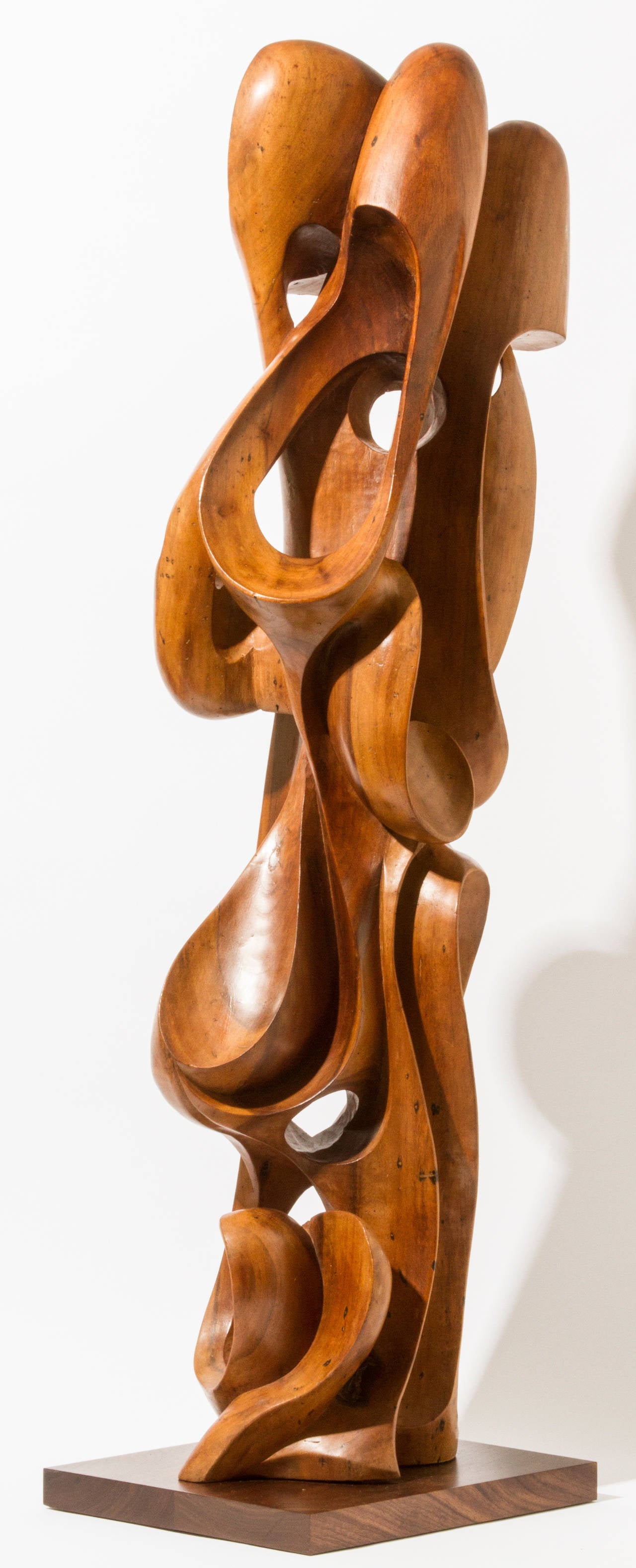 tall wooden sculptures