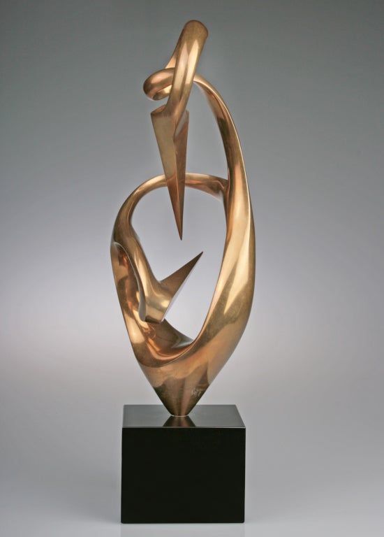 Late 20th Century Bronze Modernist Sculpture by Antonio Grediaga Kieff