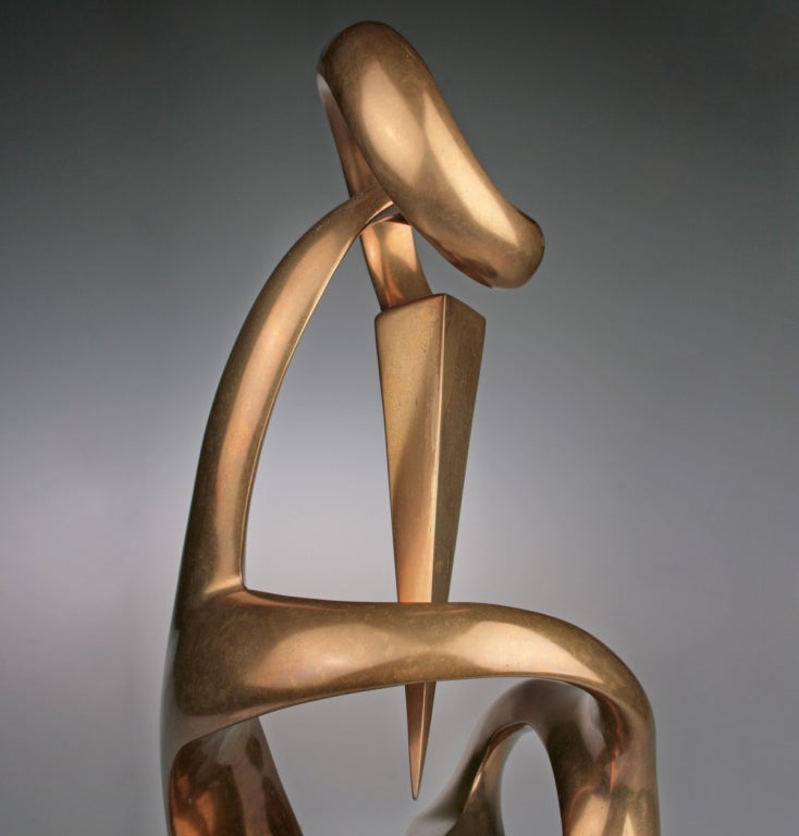 Bronze Modernist Sculpture by Antonio Grediaga Kieff 2