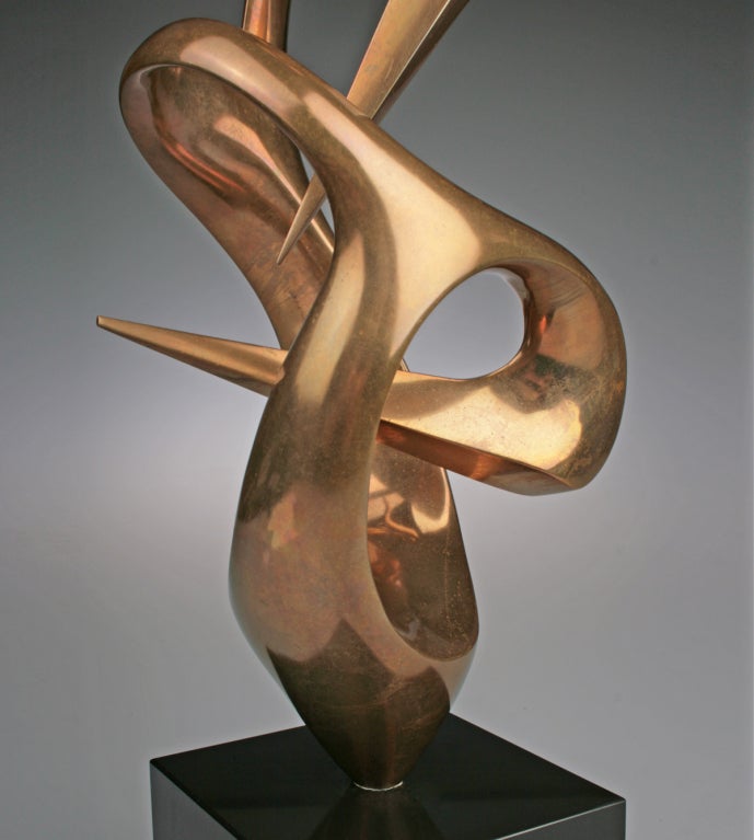 Bronze Modernist Sculpture by Antonio Grediaga Kieff 3
