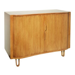 Vintage Edward Wormley Chest for Dunbar with Tambour Doors