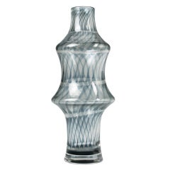 Pinched Glass Optical Vase by Ingeborg Lundin