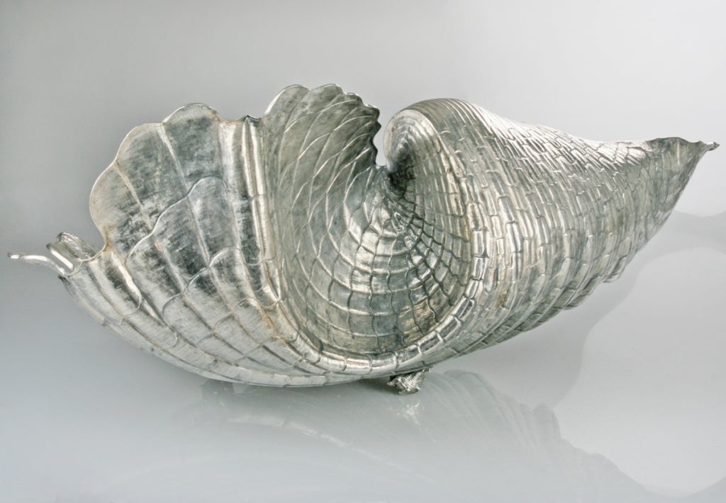 Portuguese Monumental Silver Shell by David Ferreira