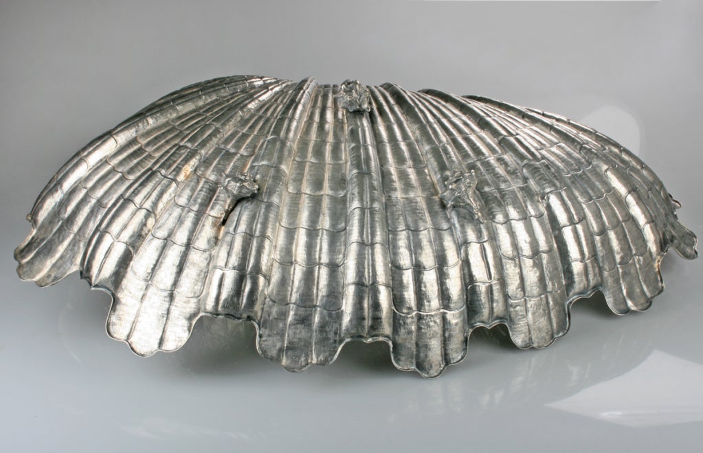 Monumental Silver Shell by David Ferreira In Excellent Condition In Chicago, IL