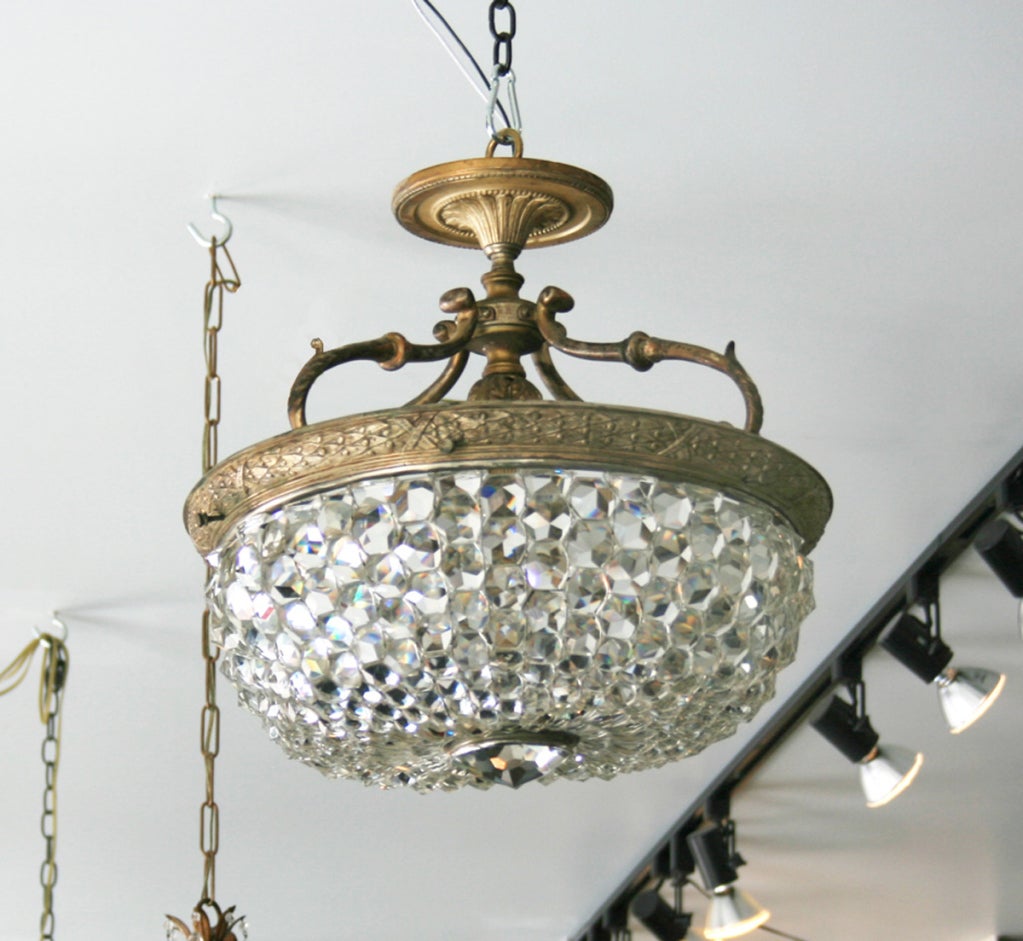 Optical Classic Crystal Chandelier at 1stdibs