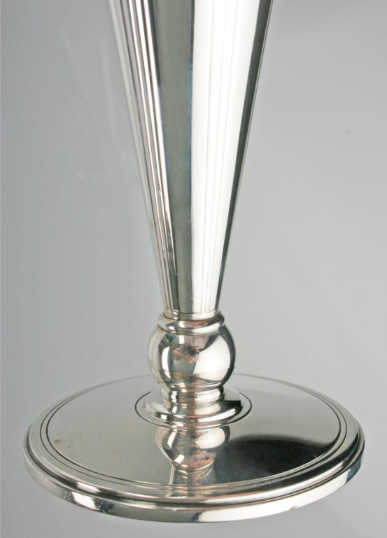 Mid-20th Century Tiffany  Art Deco Sterling Silver Vase