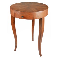 Italian Parquetry Three Legged Occasional Table