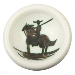 Picasso  Don Quixote Glazed Bowl "Picador"