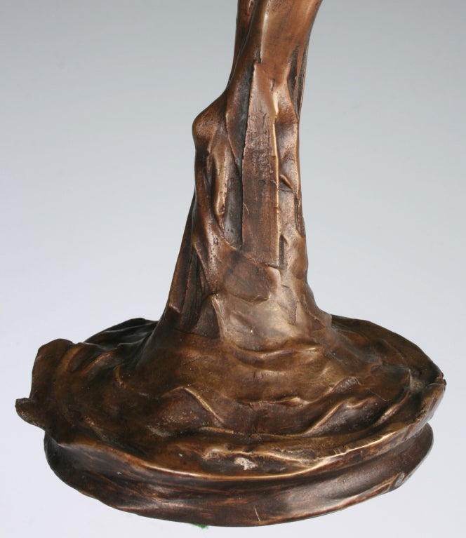 Monumental  Bronze Art Nouveau Candleabra by Firmin Bate 1