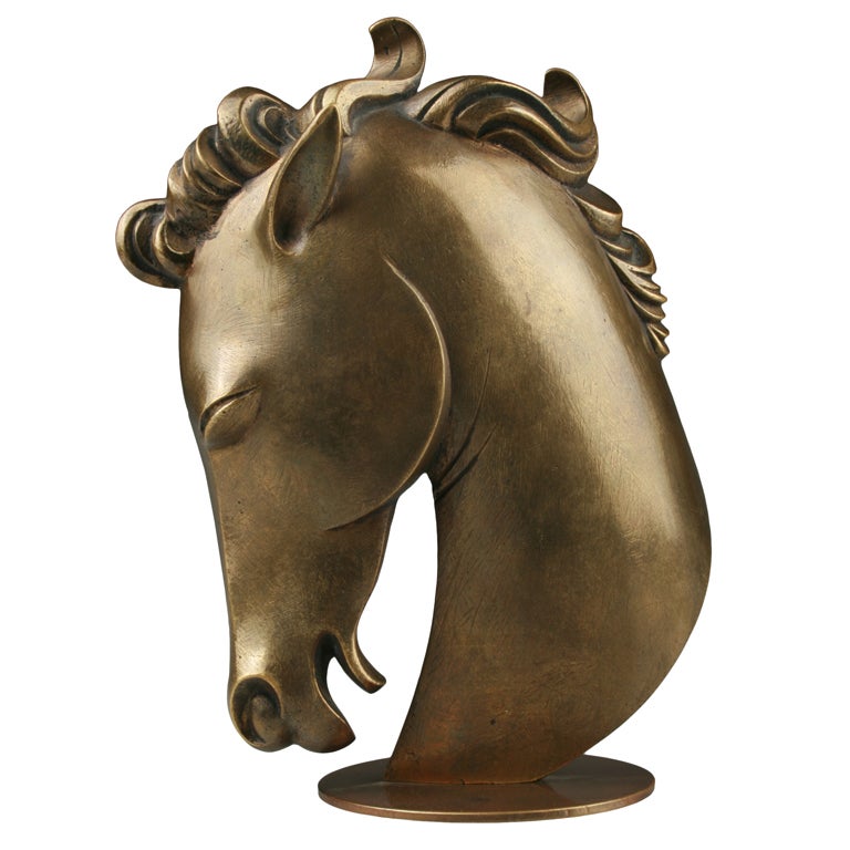 Art Deco Bronze Hagenauer Horse at 1stdibs