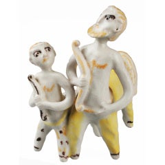 Pair of Centaurs a Sculpture by Guido Gambone