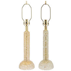 Pair of Ercole Barovier   Lamps