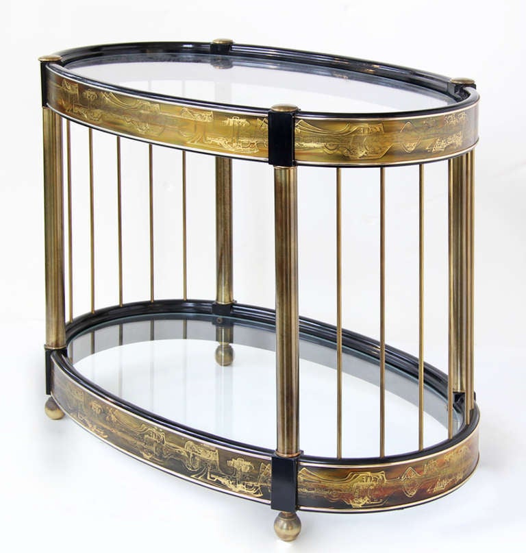 American Pair of Mastercraft Side Tables